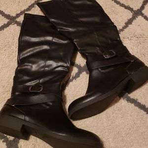 Black high boots